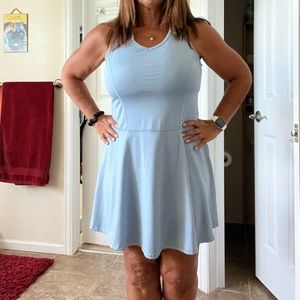 Tennis pickleball dress, slate gray blue
